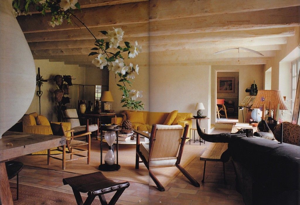 Jacques Grange designed home in Provence. (Photo courtesy of Jacques Grange by Pierre Passebon).