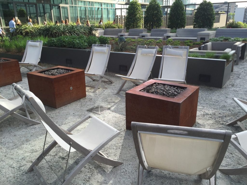 Rooftop terrace in the Gulch.