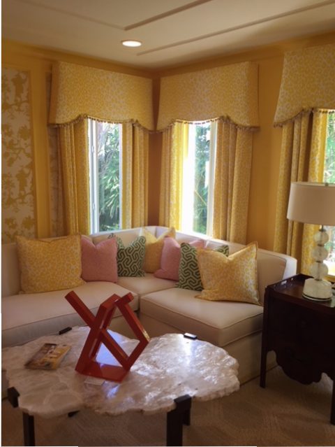 A bedroom the color of Florida sunshine.
