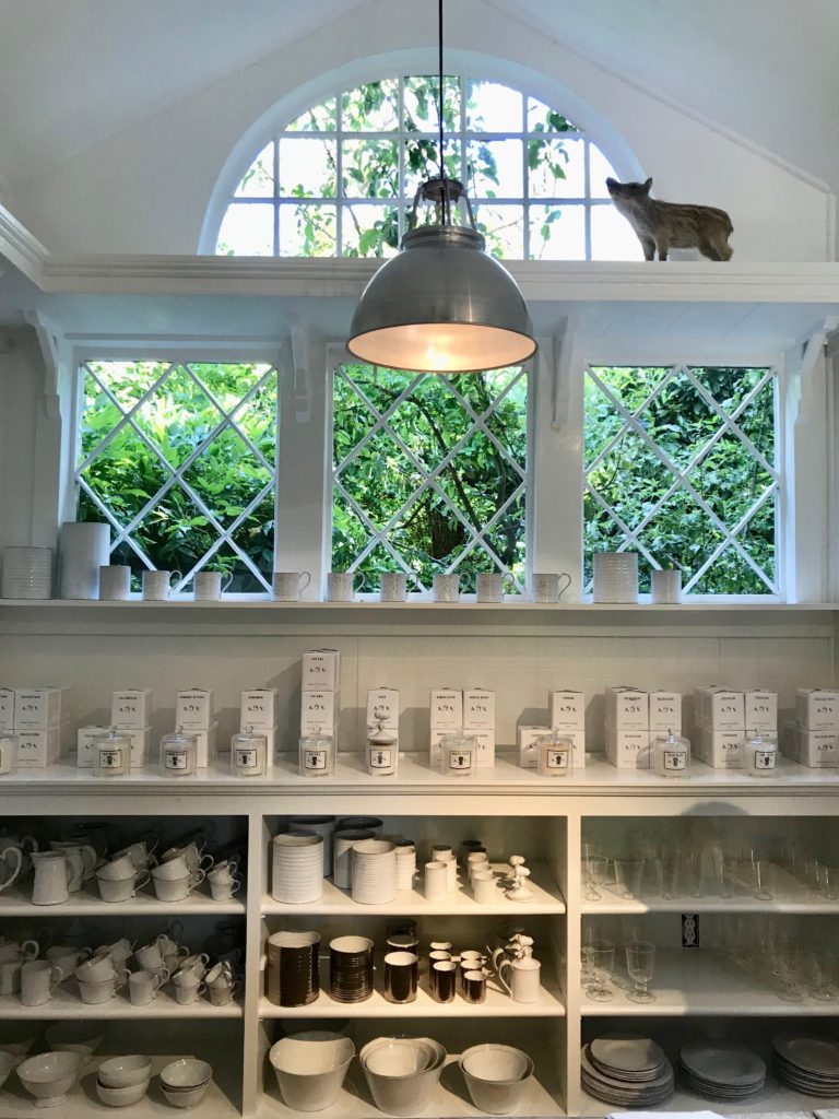 Inside Bloom, Astier de Villatte products are lined up for purchasing. (Photo: Habitually Chic)