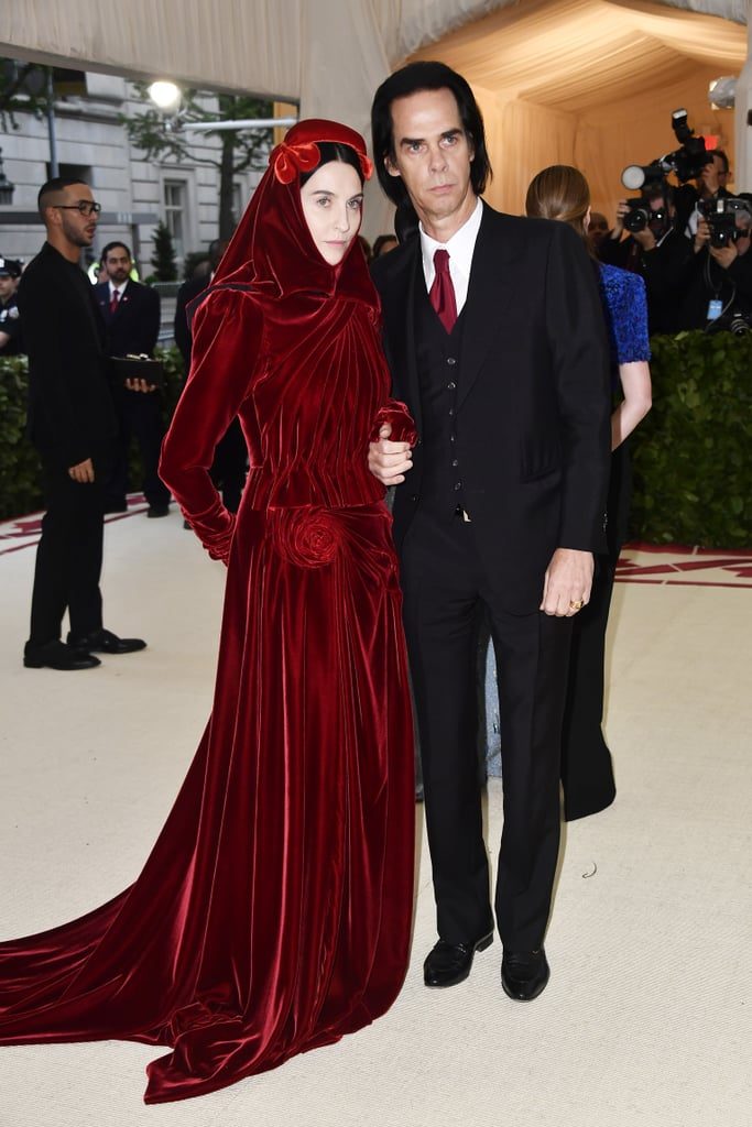 Susie Cave with her husband Nick Cave at the Met Ball. (Photo: Frazer Harrison/Getty Images)