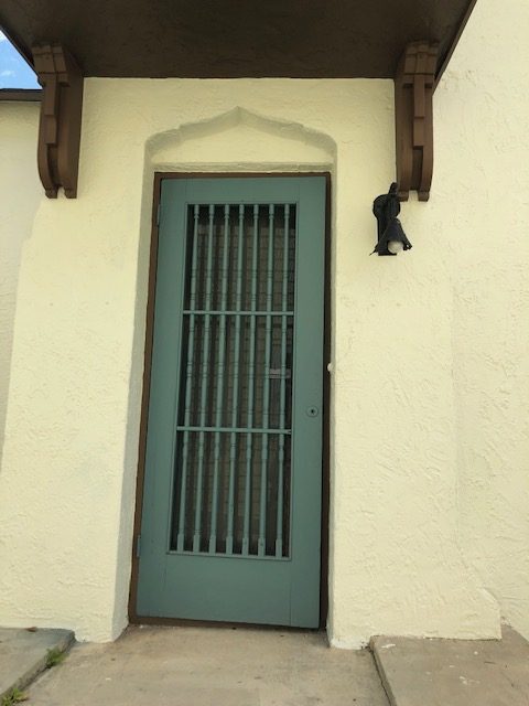 Original entry on the side of the house.