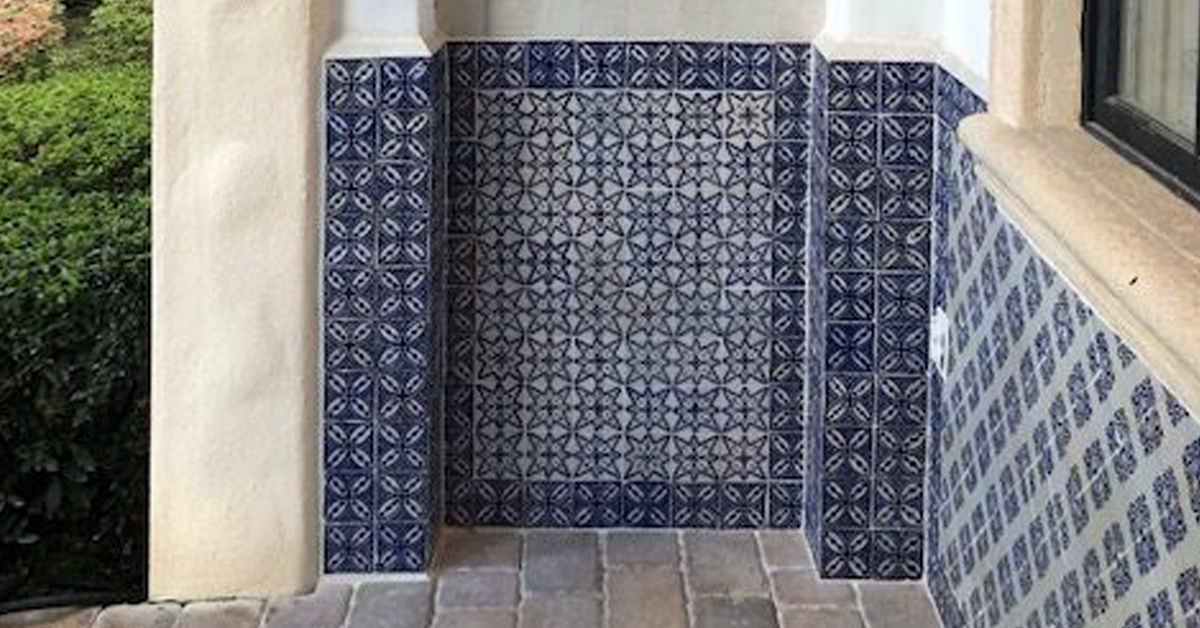 Exterior tile: not just for fountains
