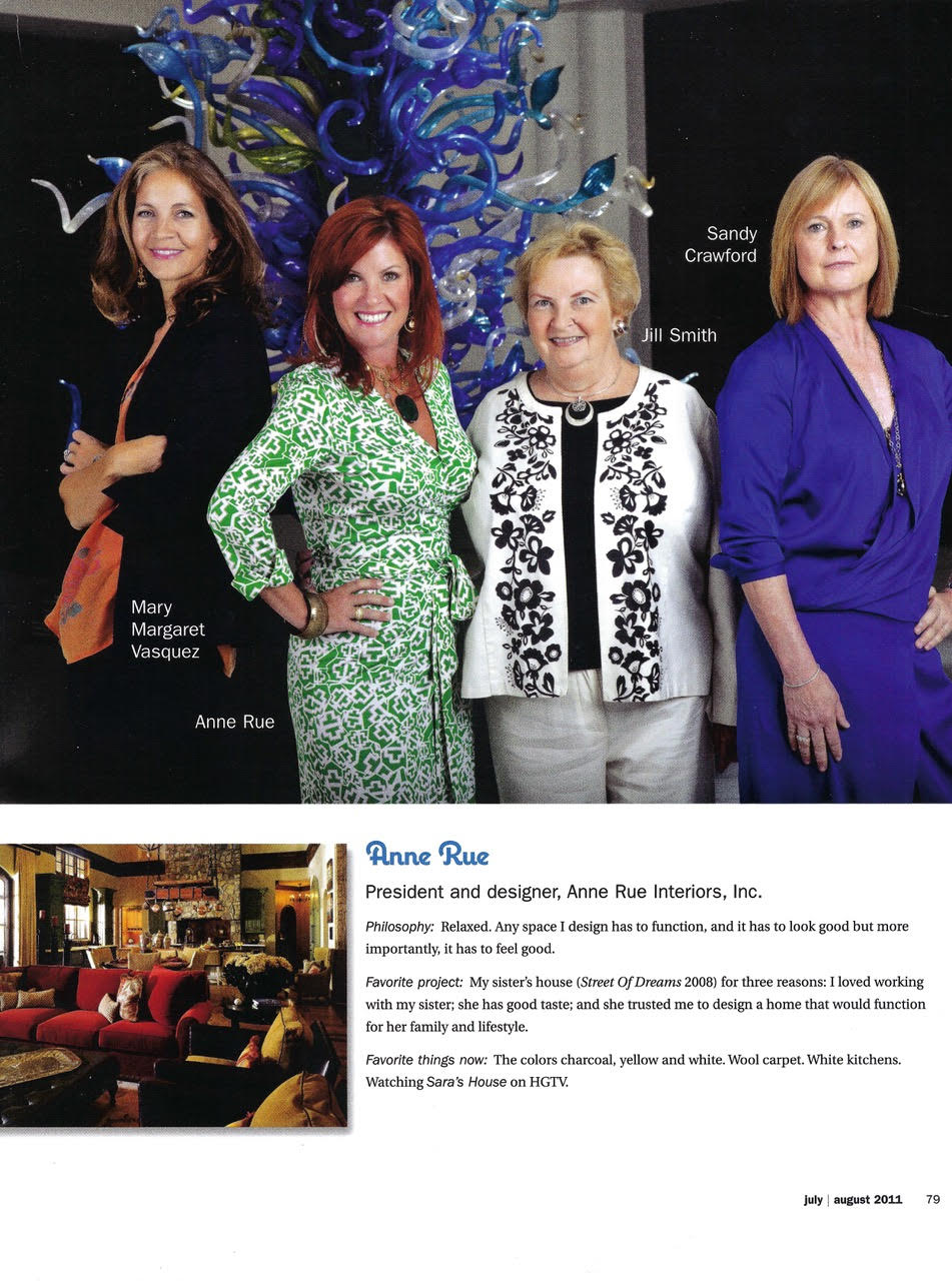 Orange Appeal magazine featuring local central Florida interior designers issue article - page 1 picture of 4 designers, including Mary Margaret Vasquez
