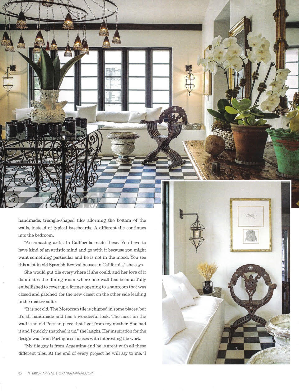 Unexpectedly Exotic article - page 5 - design by interior designer Mary Margaret Vasquez - living areas