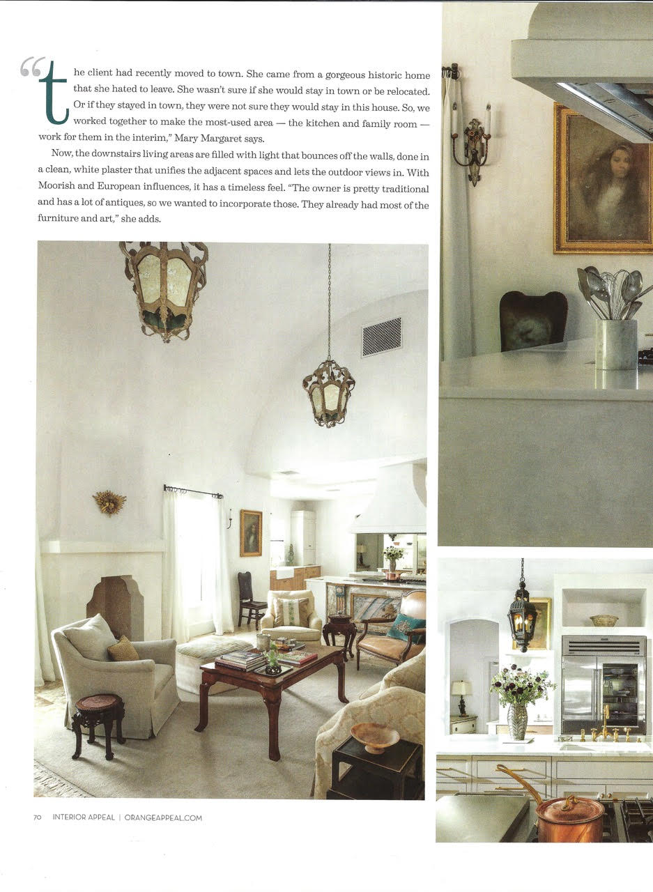Clean & Classic article - page 3 - design by interior designer Mary Margaret Vasquez - living spaces
