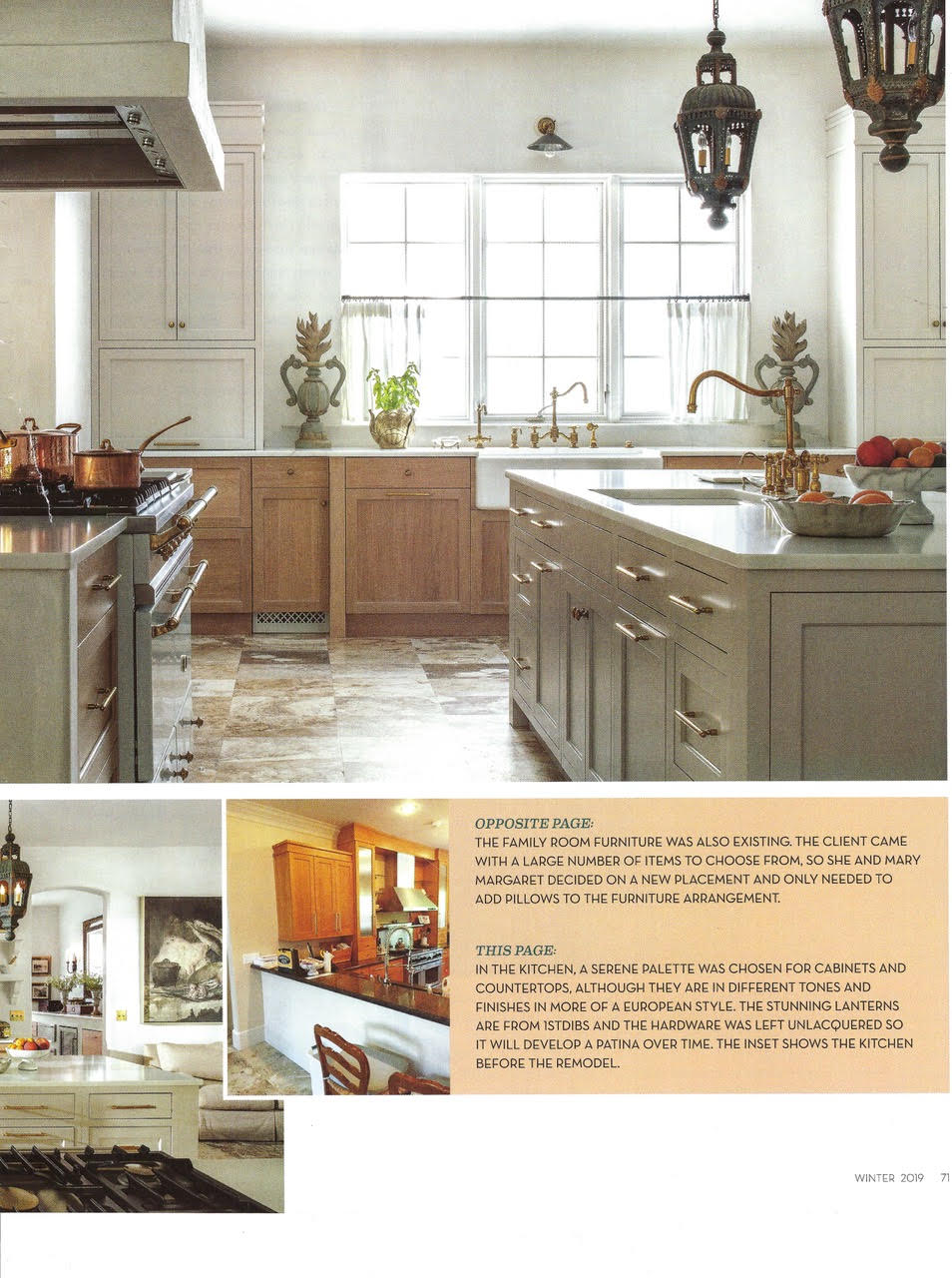 Clean & Classic article - page 5 - design by interior designer Mary Margaret Vasquez - kitchen