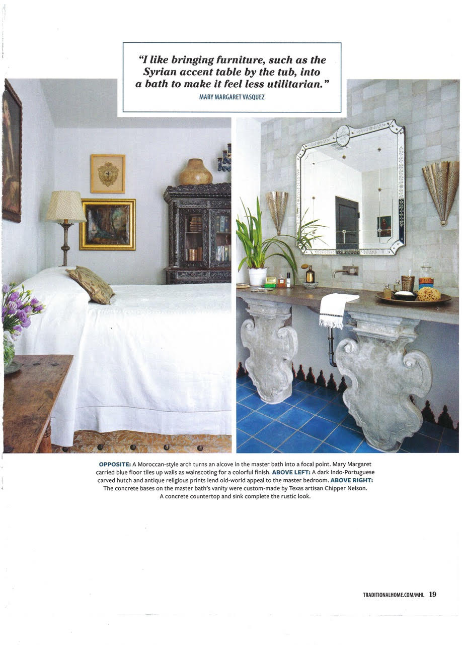 Colorful Character article - page 10 - design by interior designer Mary Margaret Vasquez - accents in design